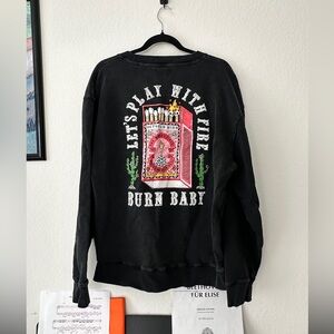 🔥 Octopied Mind “Let’s Play With Fire” Crewneck Sweatshirt XL